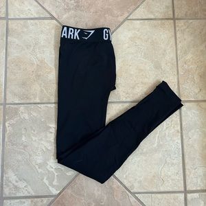 Black gym shark no seam leggings